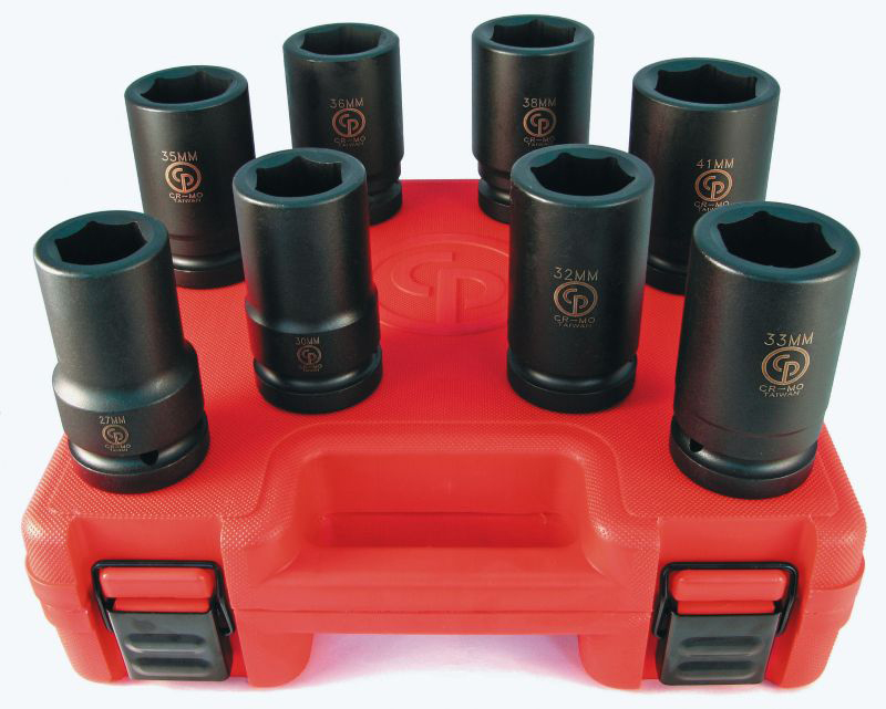 SS818D 1" Drive Set - Deep Impact - Metric - 8 pcs